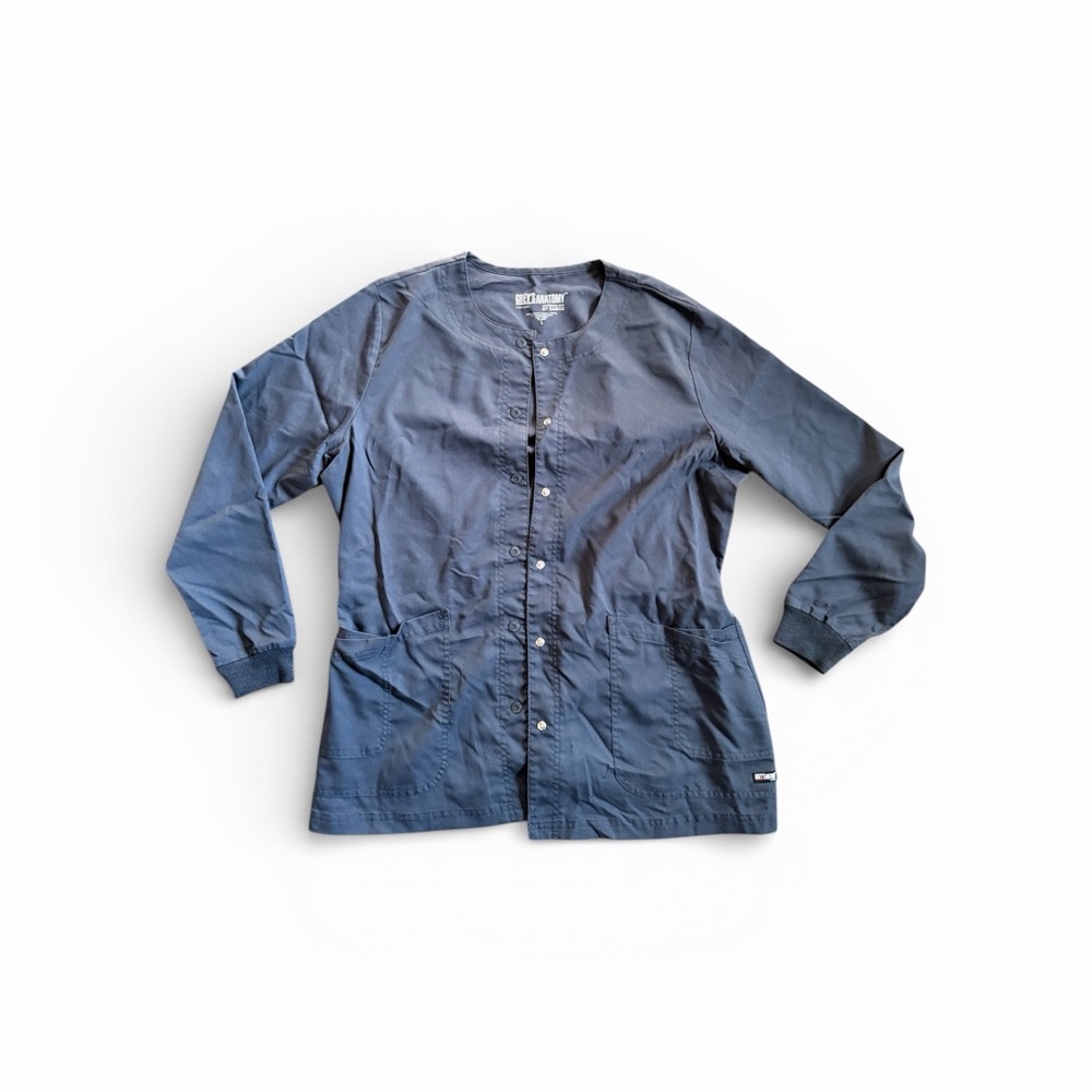 Grey's Anatomy Navy Blue Scrub Jacket/Top